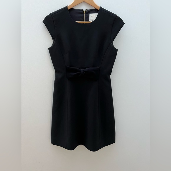 Kate Spade Stretch Crepe Bow Lollipop Dress Black NWOT - Picture 7 of 10